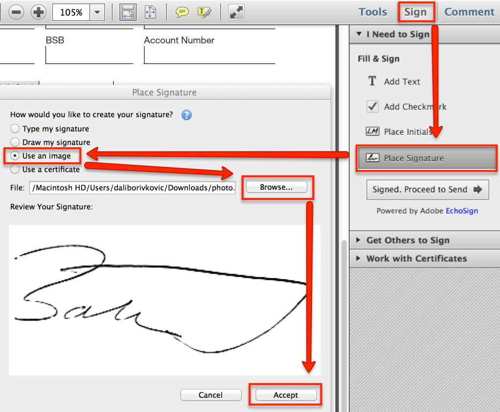 How to place your signature using Adobe Reader 11 xSource
